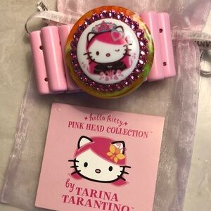 Tarina BON BON  CUFF Tarantino Hello Kitty Pink Head Bracelet